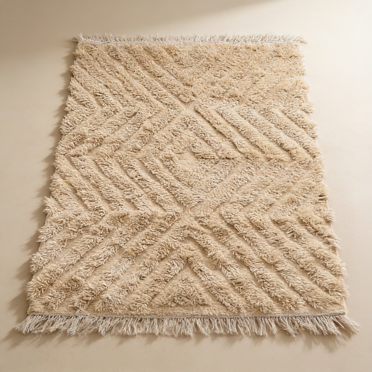 S45 handmade kilim rug — studio view