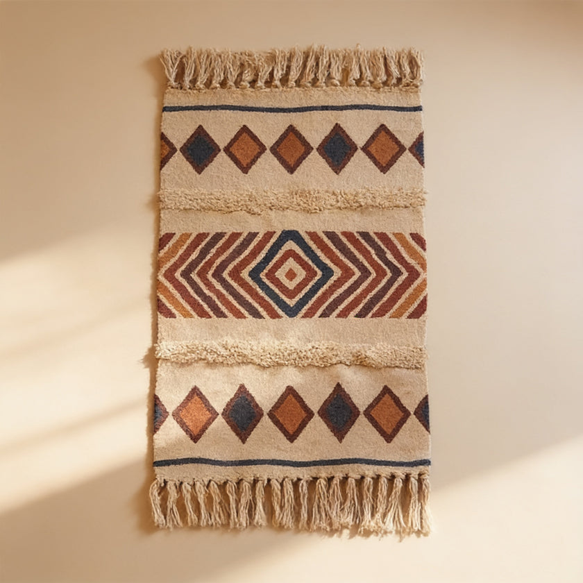 S46 handmade kilim rug — studio view