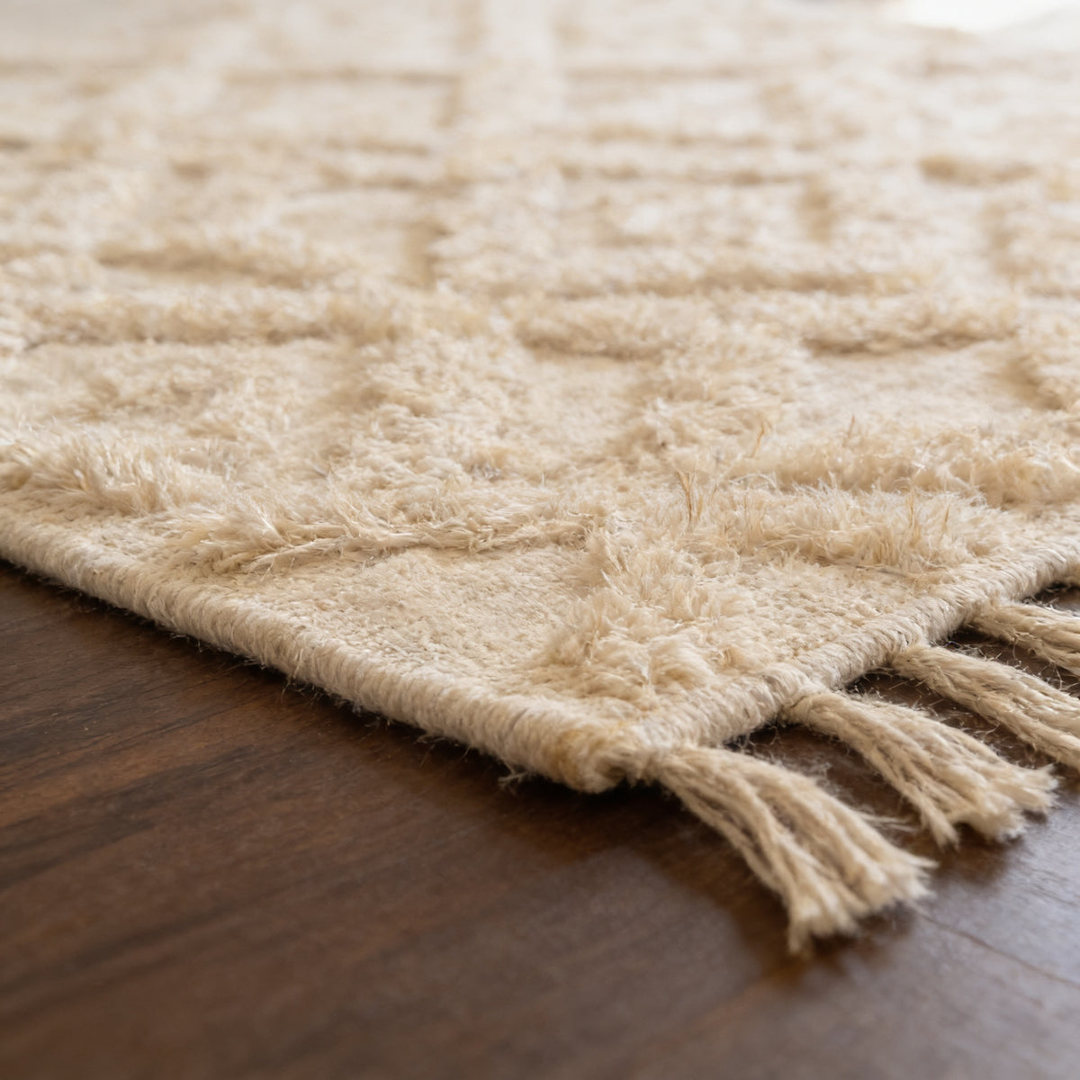 S47 handmade kilim rug — closeup view