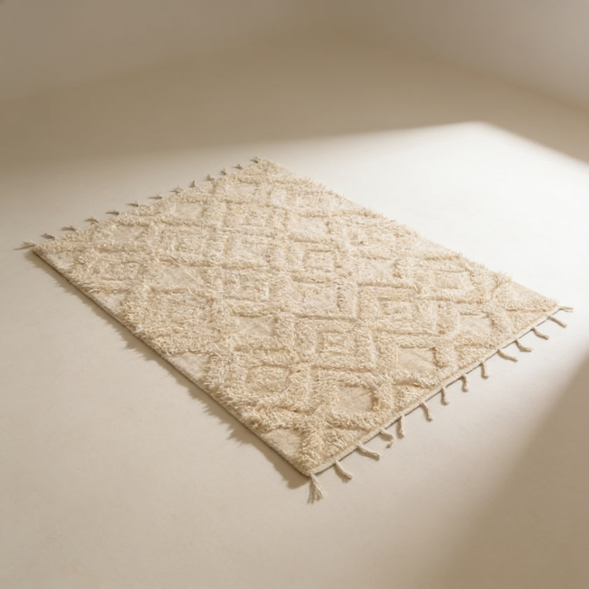S47 handmade kilim rug — studio view