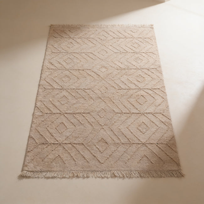 S5 handmade kilim rug — studio view