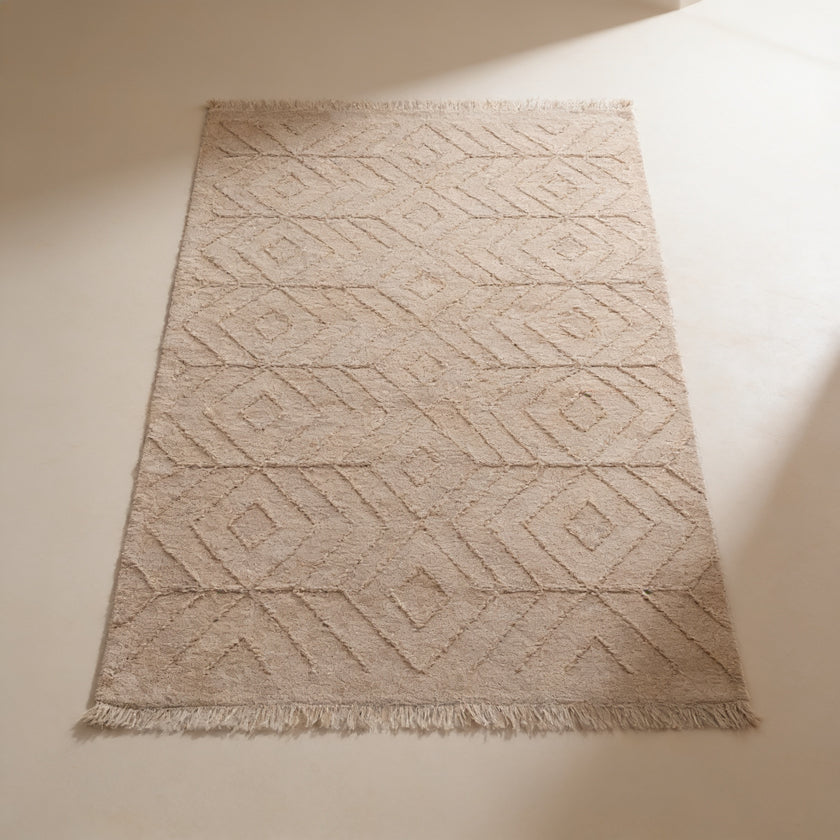 S5 handmade kilim rug — studio view