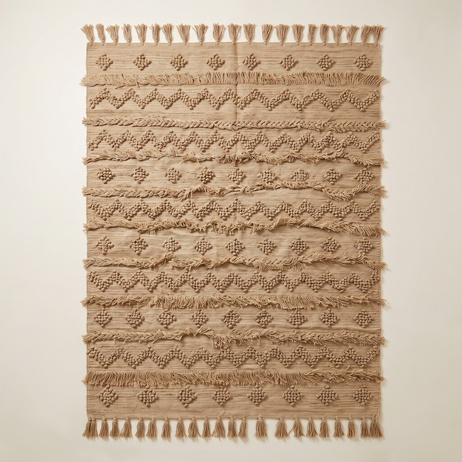 S50 handmade kilim rug — studio view