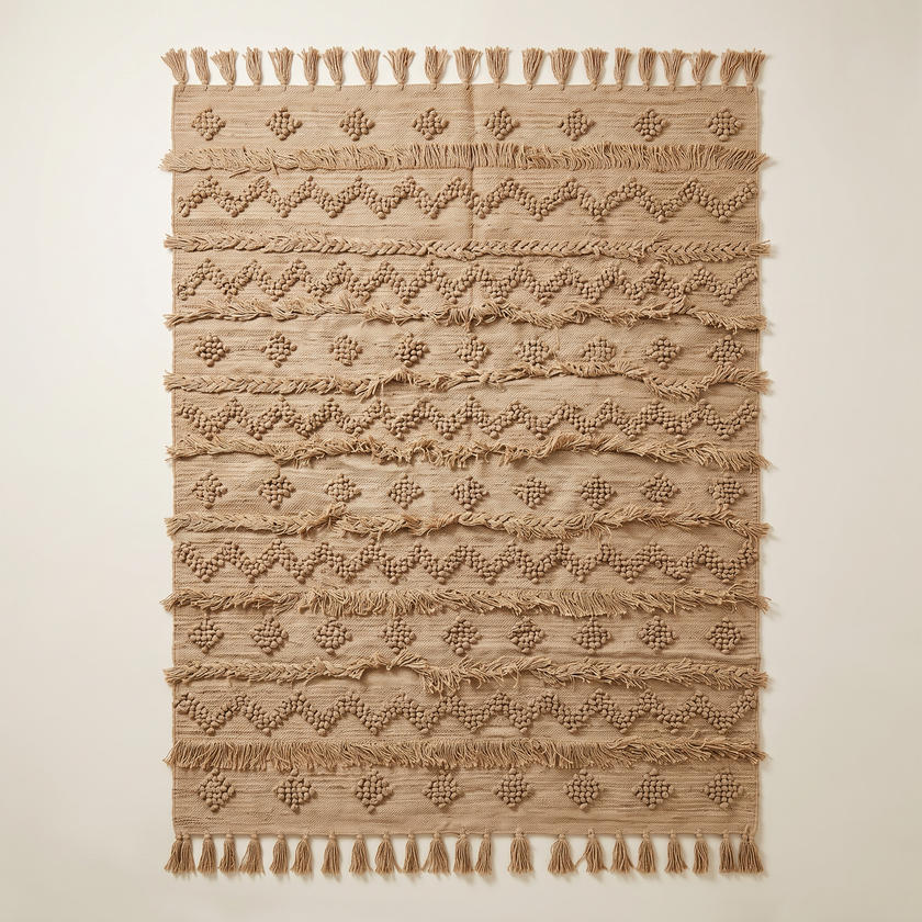 S50 handmade kilim rug — studio view