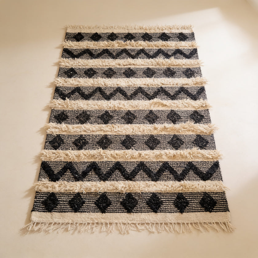 S51 handmade kilim rug — studio view