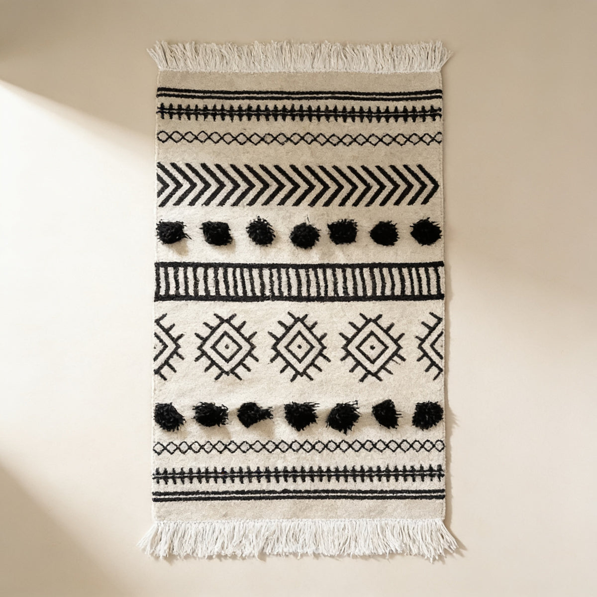 S55 handmade kilim rug — studio view