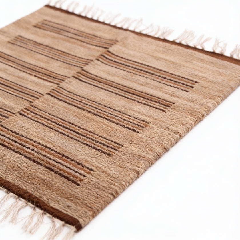 S57 handmade kilim rug — closeup view