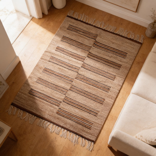 S57 handmade kilim rug — lifestyle view