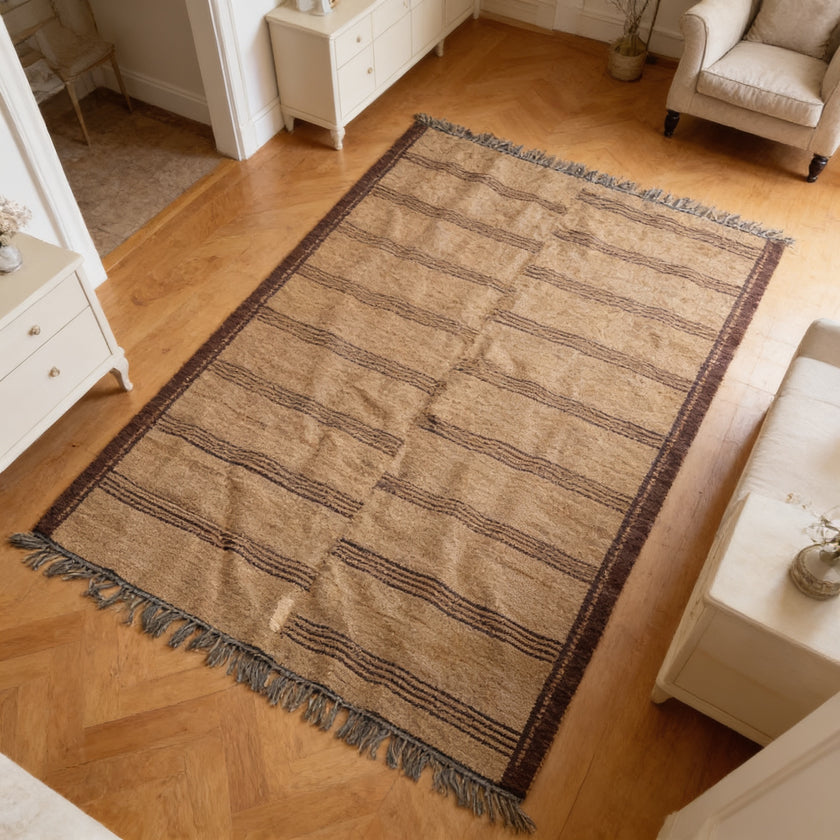 S58 handmade kilim rug — lifestyle view