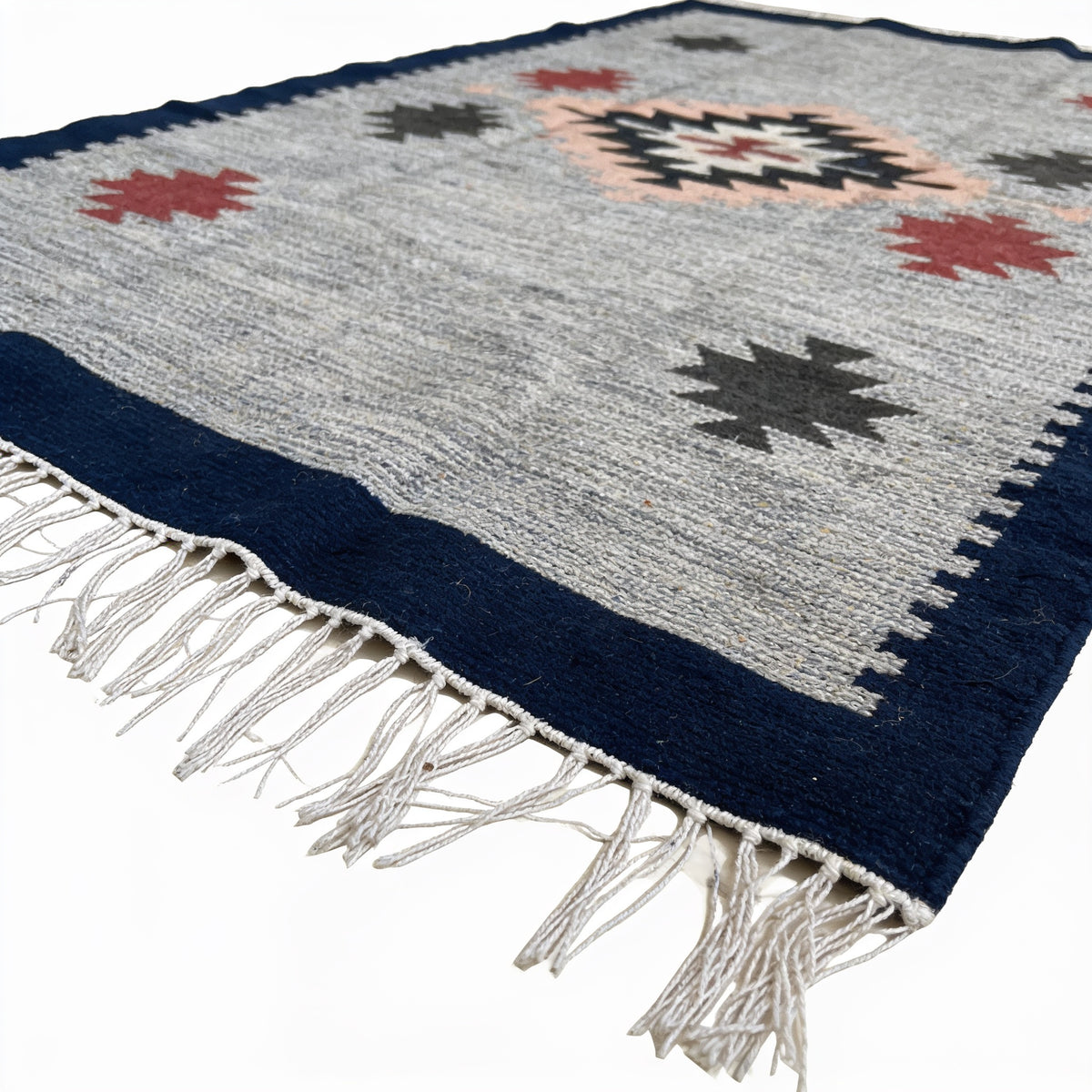 S59 handmade kilim rug — closeup view