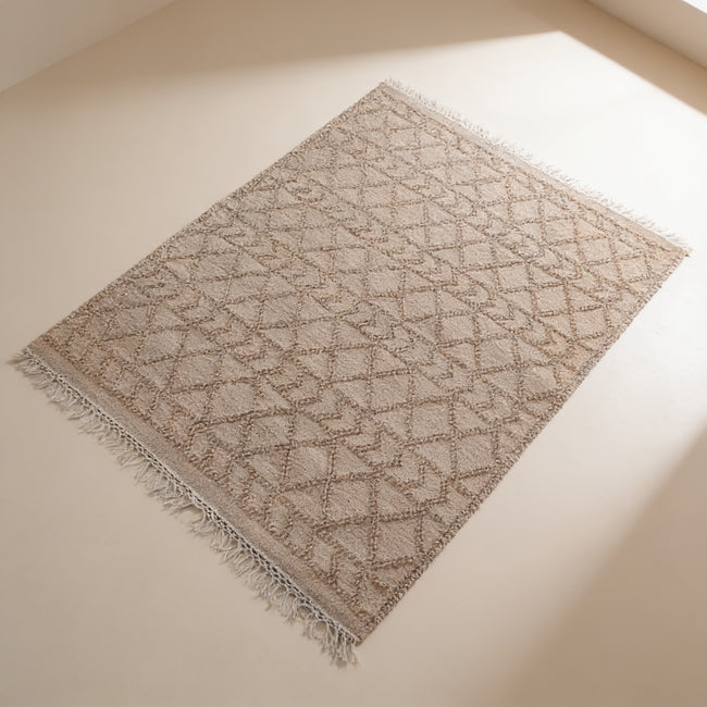 S6 handmade kilim rug — studio view