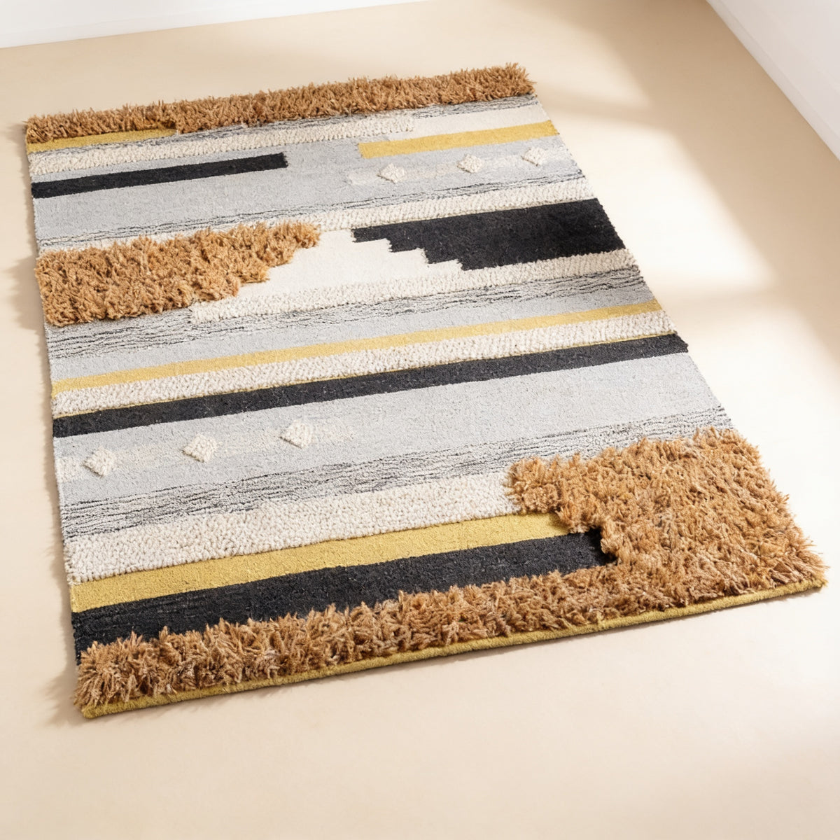 S63 handmade kilim rug — studio view