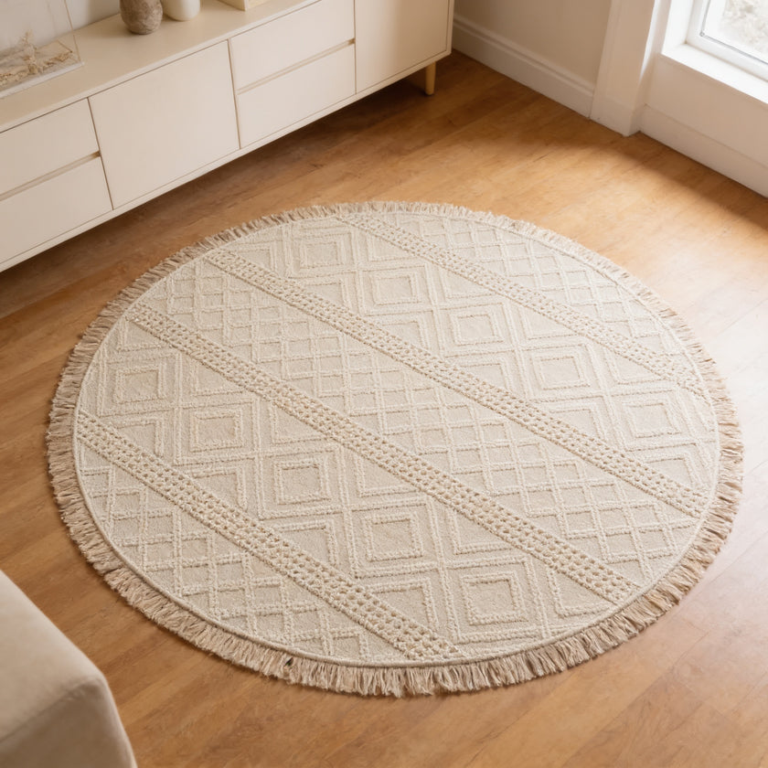 S64 handmade kilim rug — lifestyle view