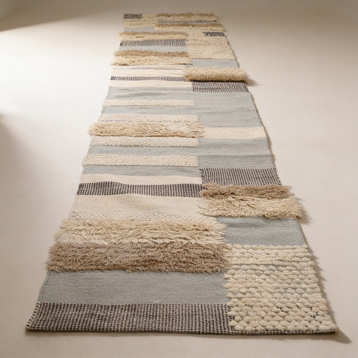 S66 handmade kilim rug — studio view