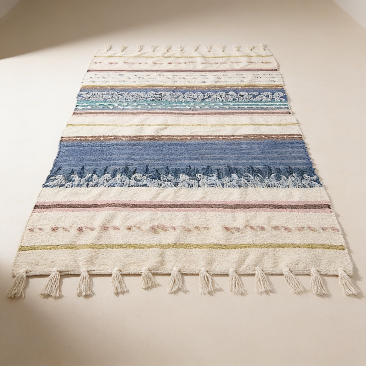 S67 handmade kilim rug — studio view