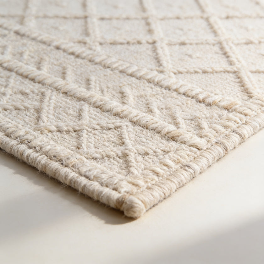 S68 handmade kilim rug — closeup view
