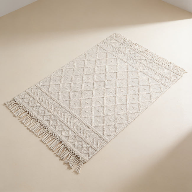 S68 handmade kilim rug — studio view