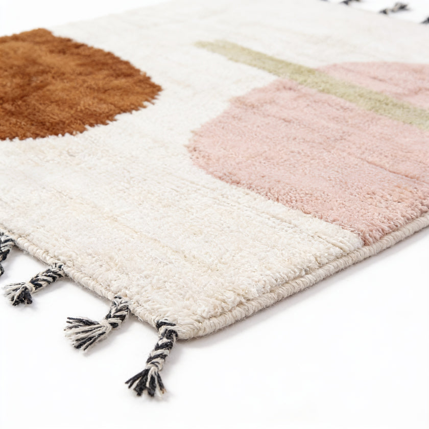 S69 handmade kilim rug — closeup view