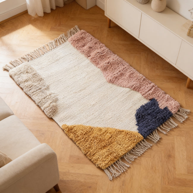 S70 handmade kilim rug — lifestyle view