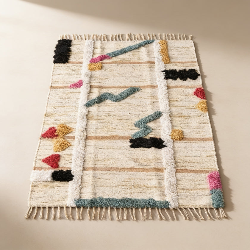 S71 handmade kilim rug — studio view
