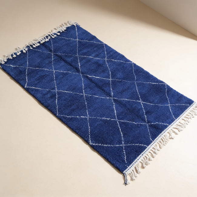 S75 handmade kilim rug — studio view