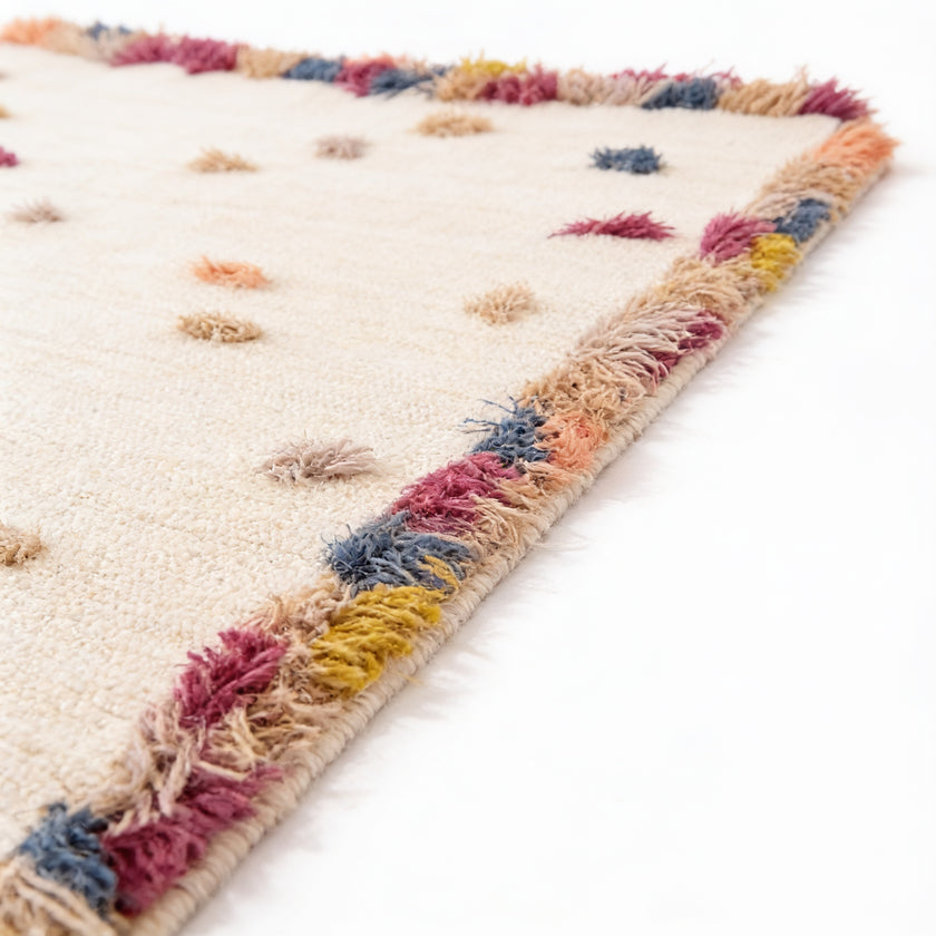 S76 handmade kilim rug — closeup view