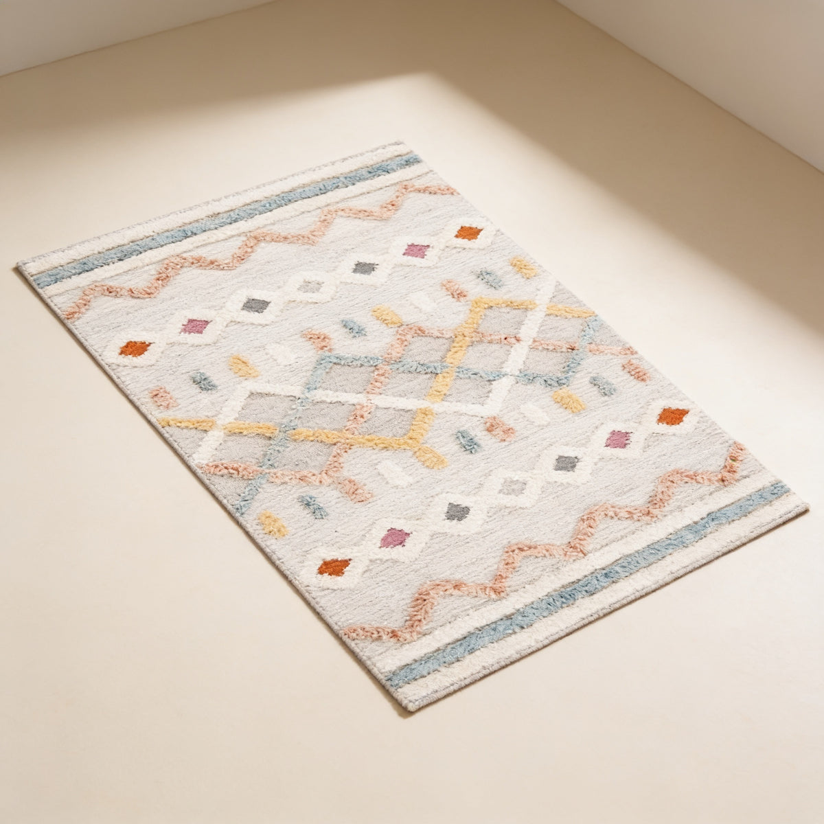 S78 handmade kilim rug — studio view