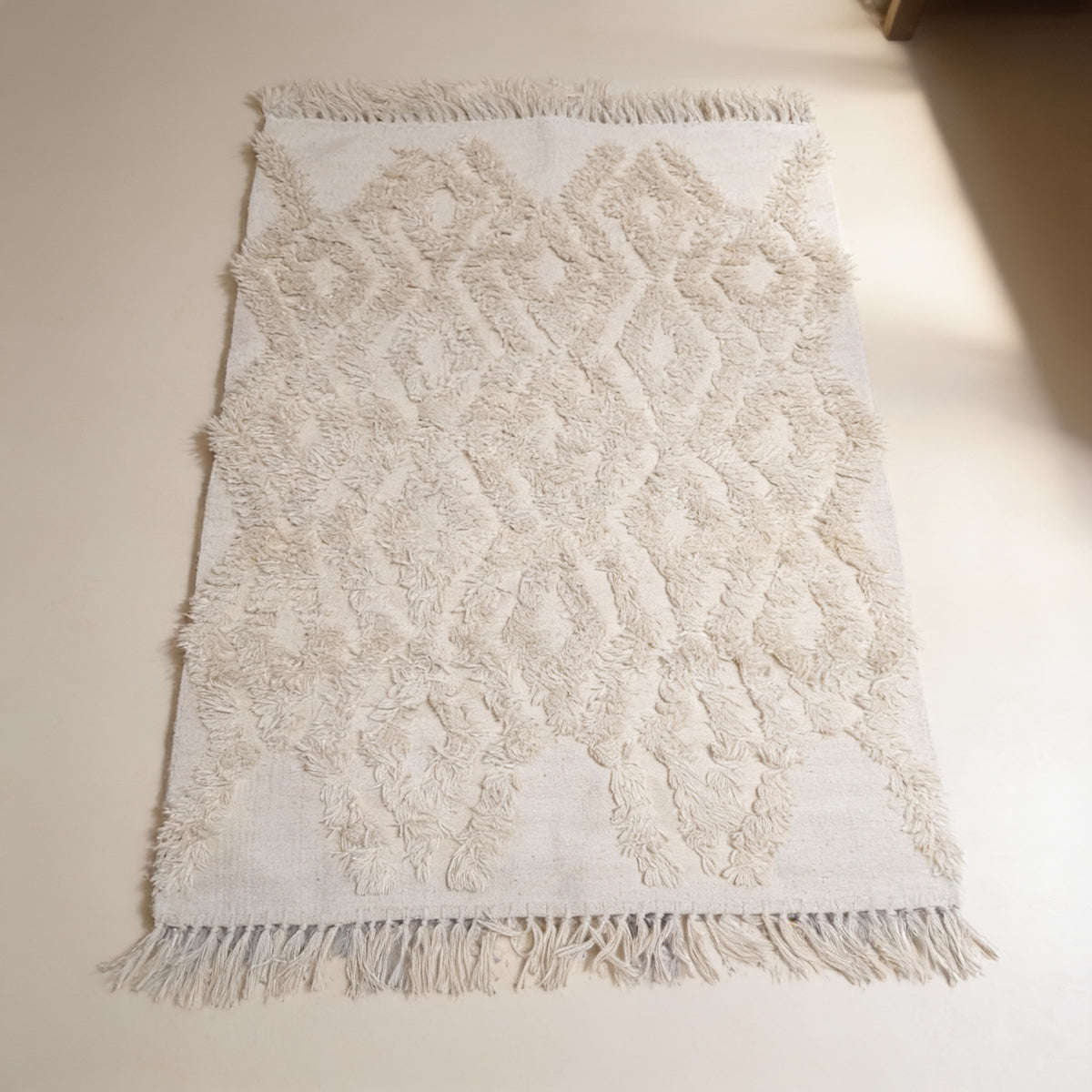 S8 handmade kilim rug — studio view