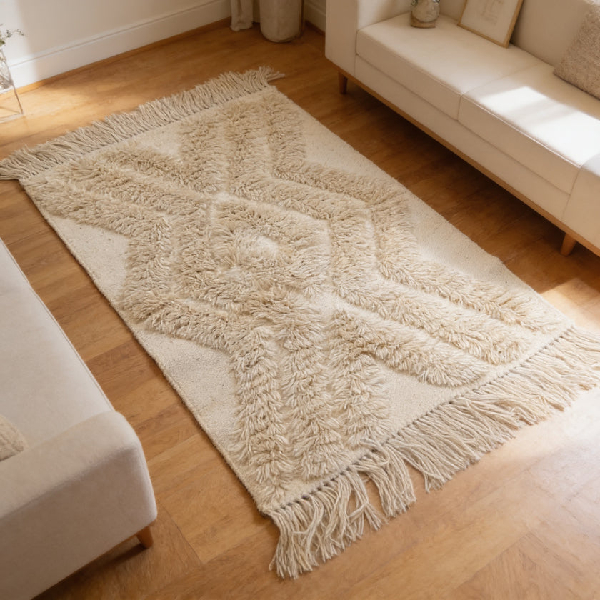S80 handmade kilim rug — lifestyle view