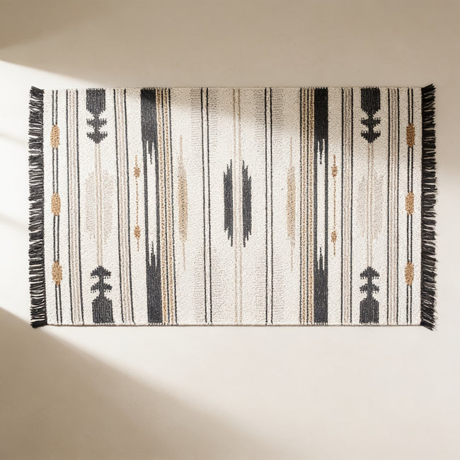 S83 handmade kilim rug — studio view