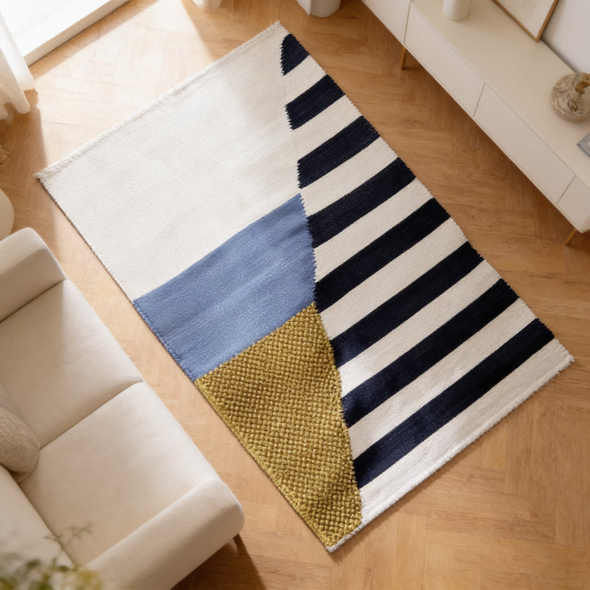 S84 handmade kilim rug — lifestyle view