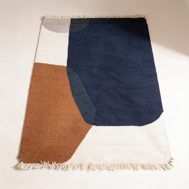 S88 handmade kilim rug — studio view