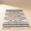 S89 handmade kilim rug — studio view
