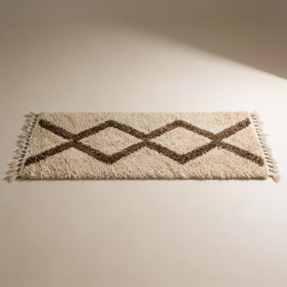 S91 handmade kilim rug — studio view