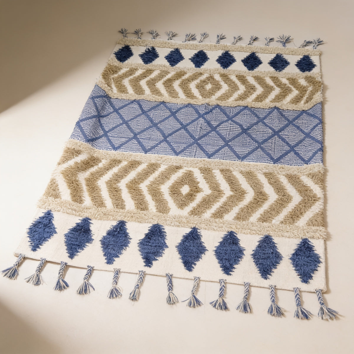 S92 handmade kilim rug — studio view