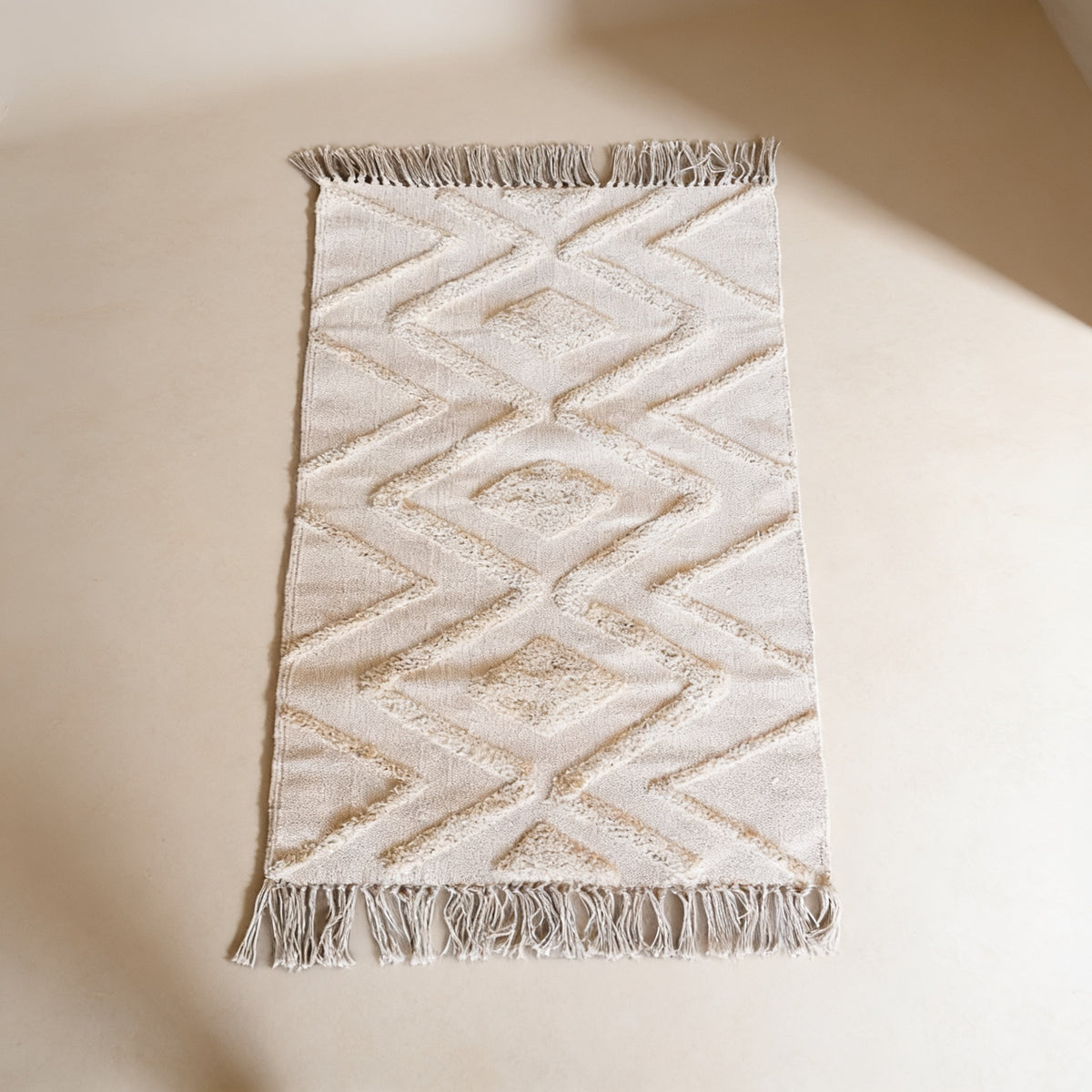 S94 handmade kilim rug — studio view