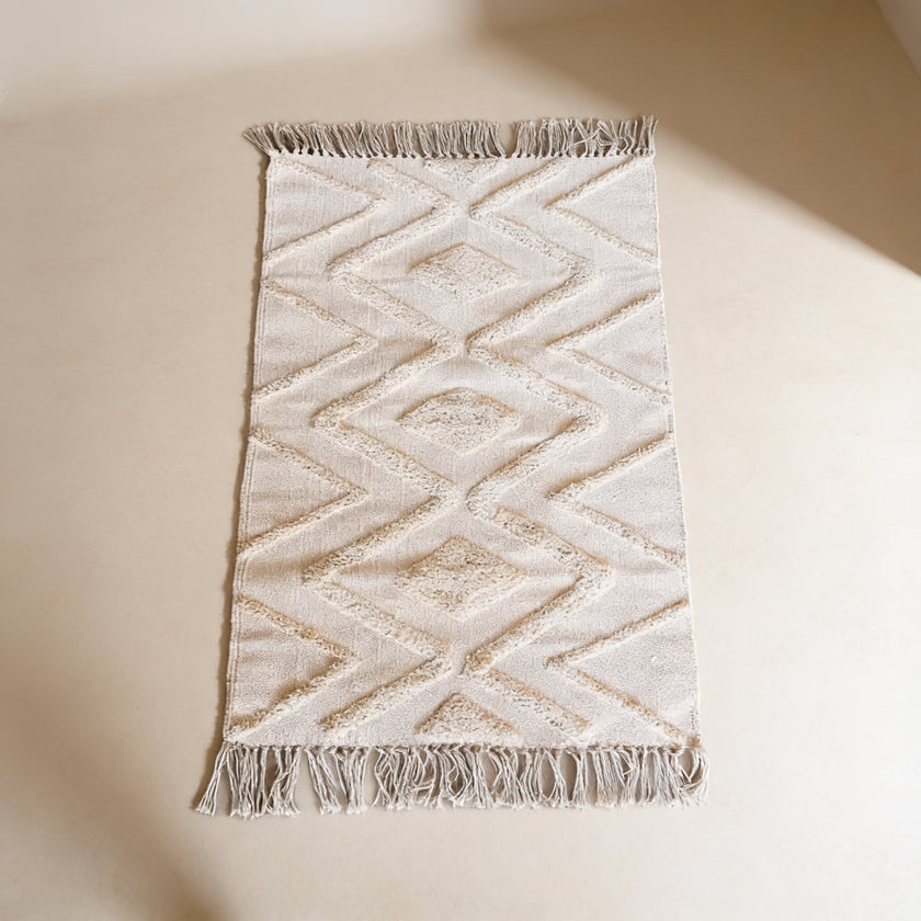S94 handmade kilim rug — studio view