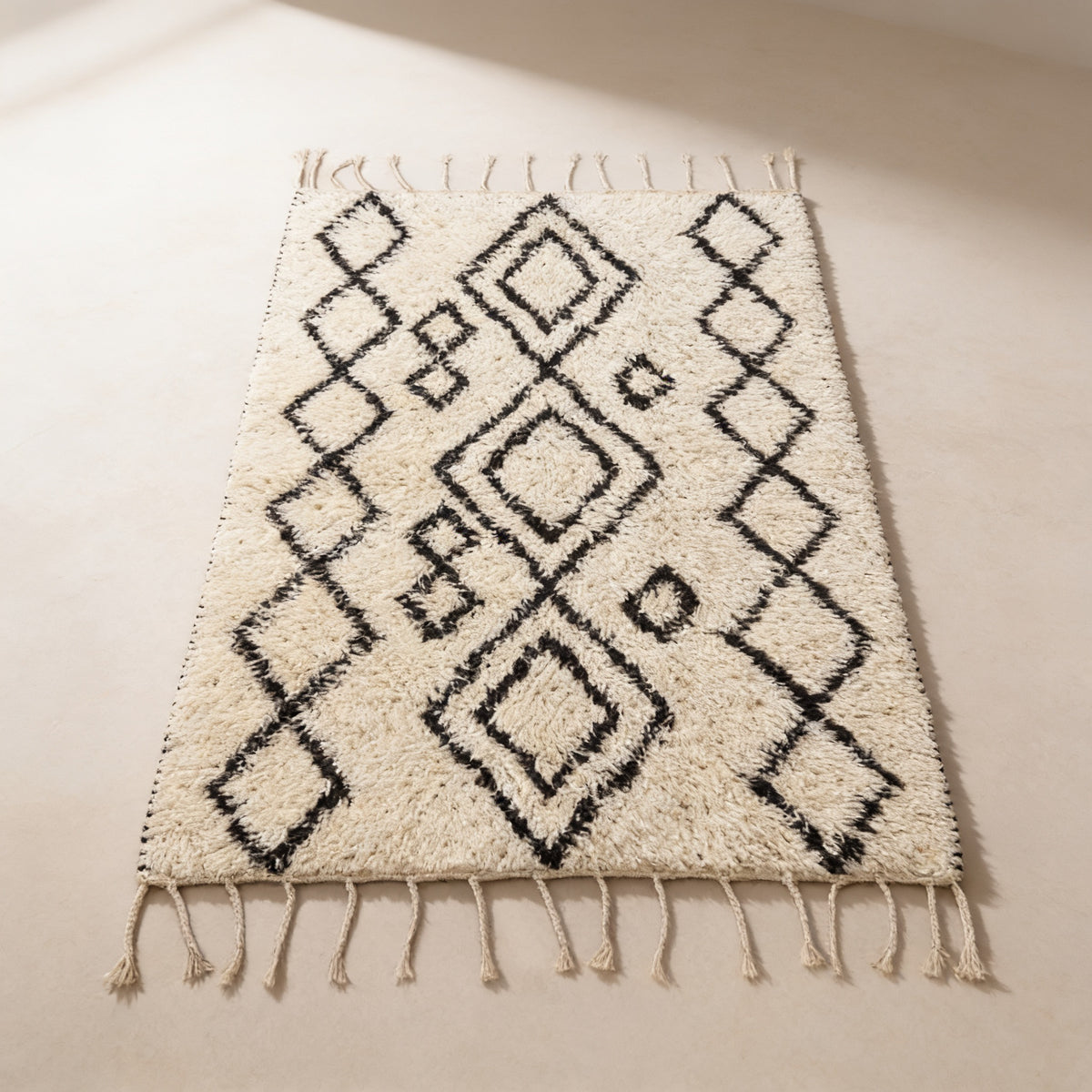 S98 handmade kilim rug — studio view