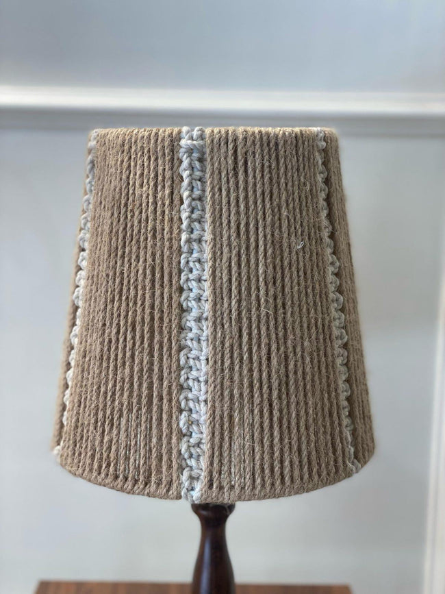 Burlap Boho Table Lamp 006