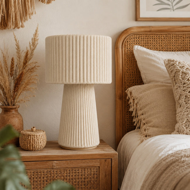 Makrami Boho Table Lamp 042