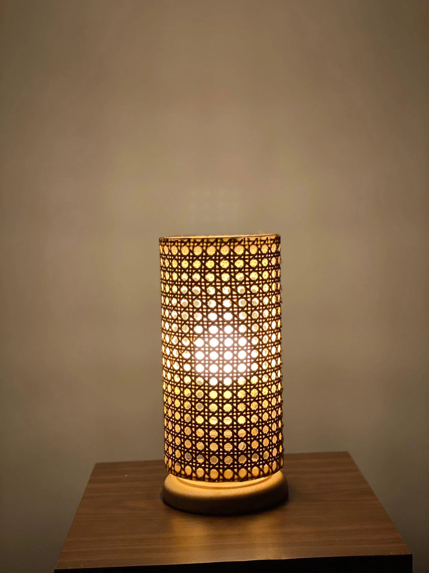 Rattan Boho Table Lamp 001