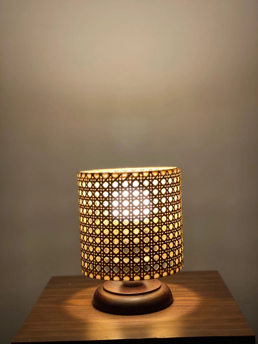 Rattan Boho Table Lamp 005