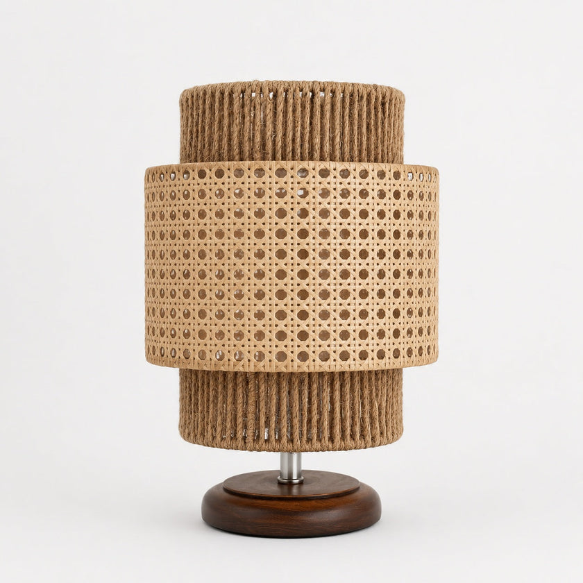 Rattan Boho Table Lamp 031