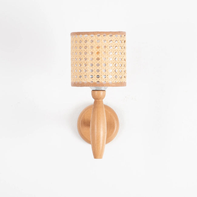 Rattan Boho Wall Lamp 002