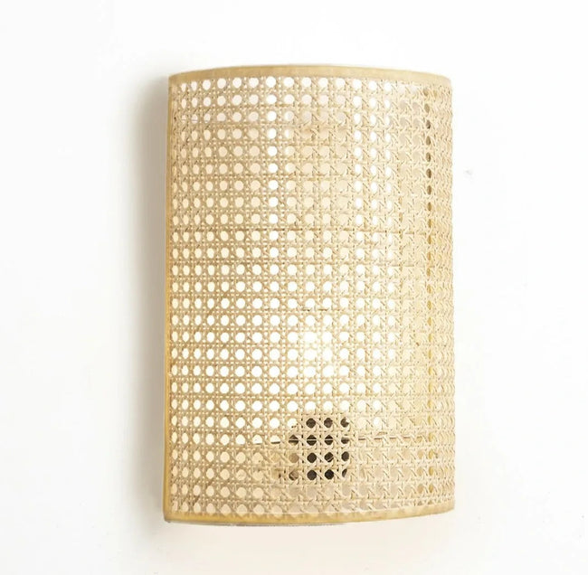 Rattan Boho Wall Lamp 005