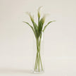 Serrana Glass Cil handmade vase 40cm — tall cylindrical handmade glass, 40cm x 10cm, for long-stem flowers and floor decor