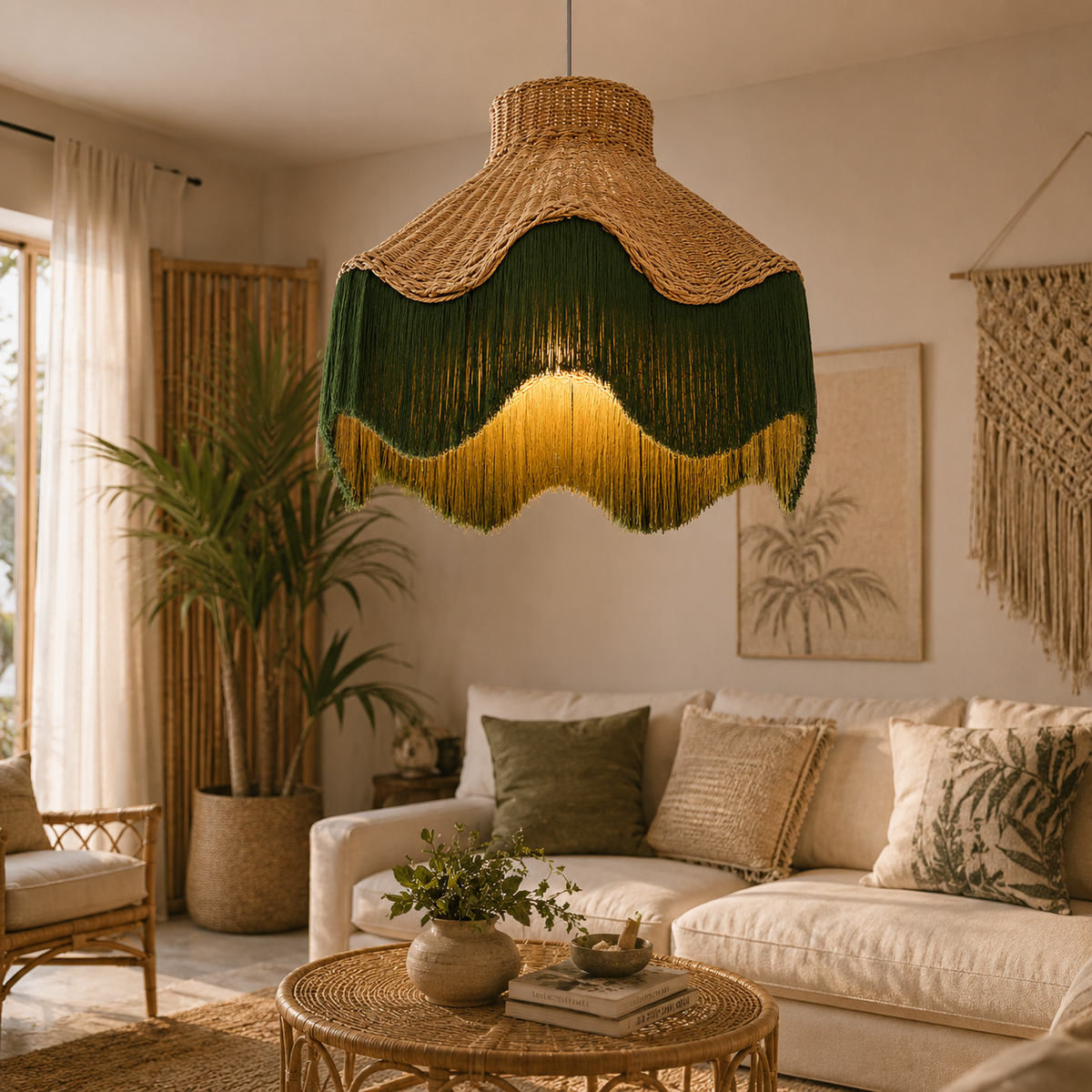 Bambo Boho Ceiling Lamp 157