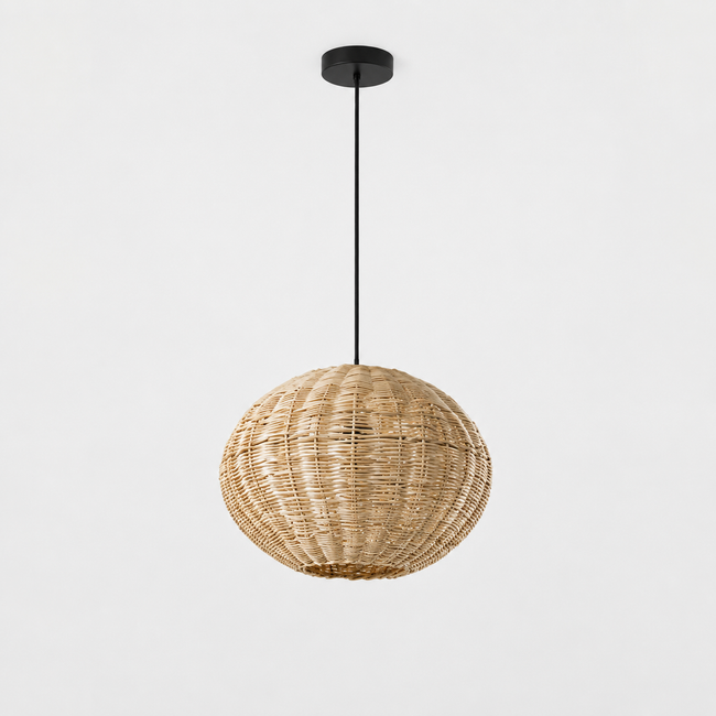 Bamboo Boho Ceiling Lamp 121, handmade boho ceiling lamp – product view 1