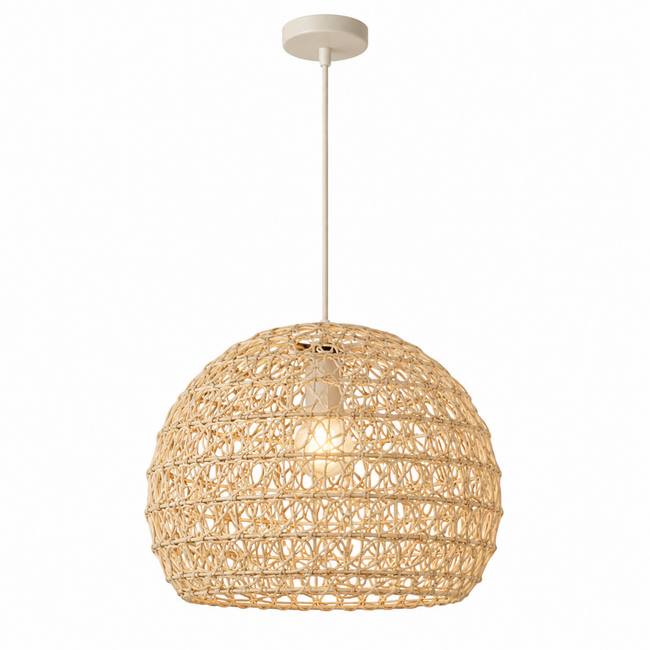 Bamboo Boho Ceiling Lamp 105 on a white background