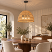 Bamboo Boho Ceiling Lamp 115 styled in an interior